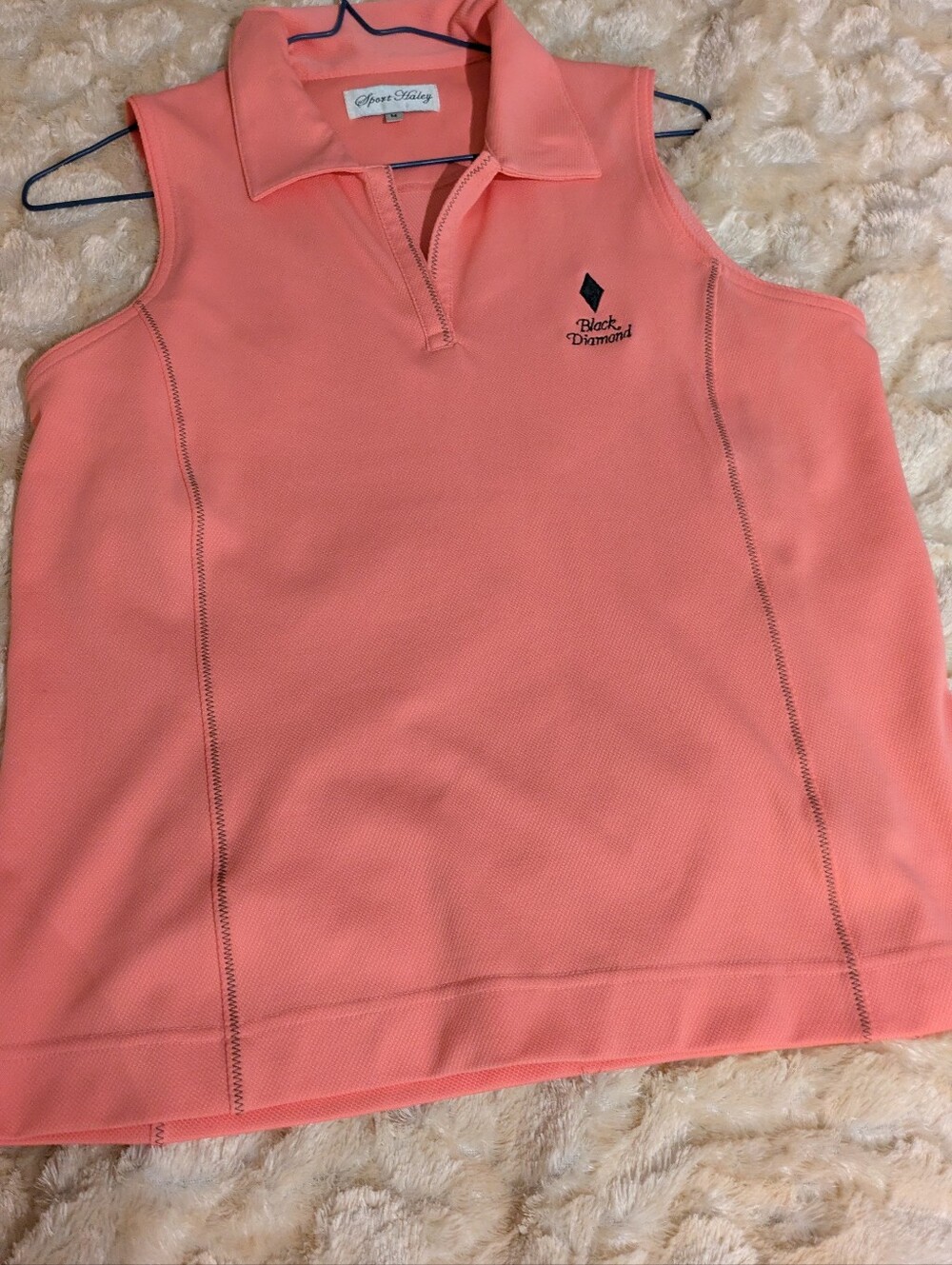Black Diamond Pink Logo Performance Top